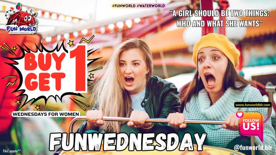FUNWEDNESDAY: Buy 1 Get1 Free Wednesdays