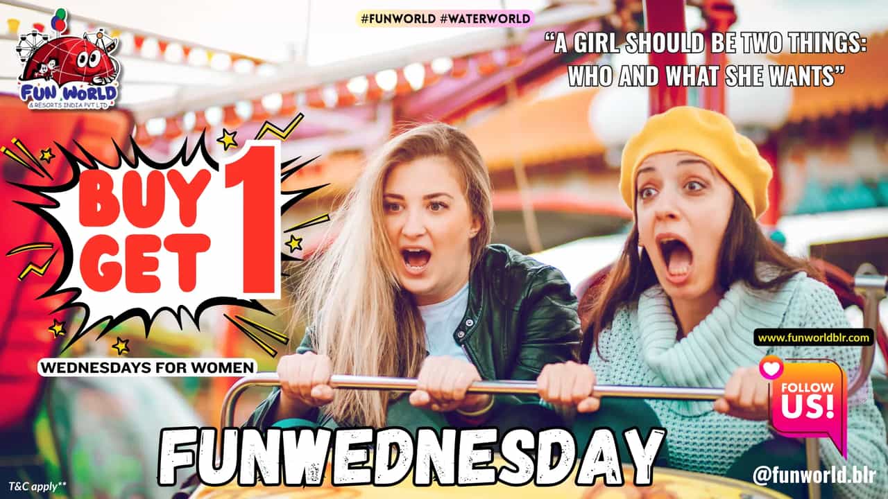 FUNWEDNESDAY: Buy 1 Get1 Free Wednesdays