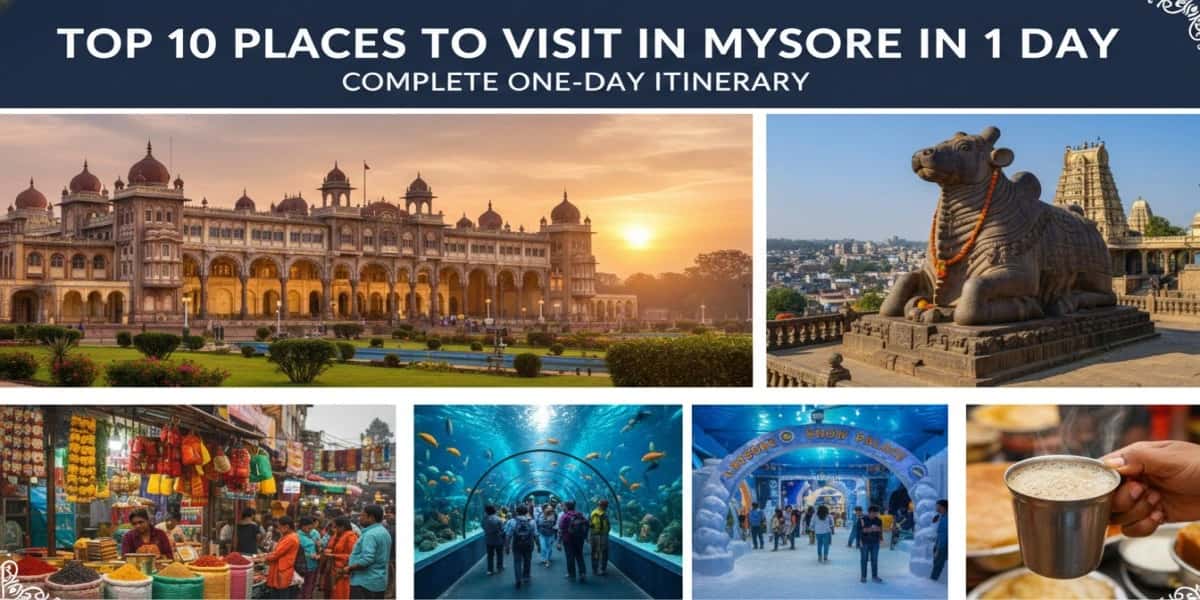 A Guide On Top 10 Places to Visit in Mysore in 1 Day