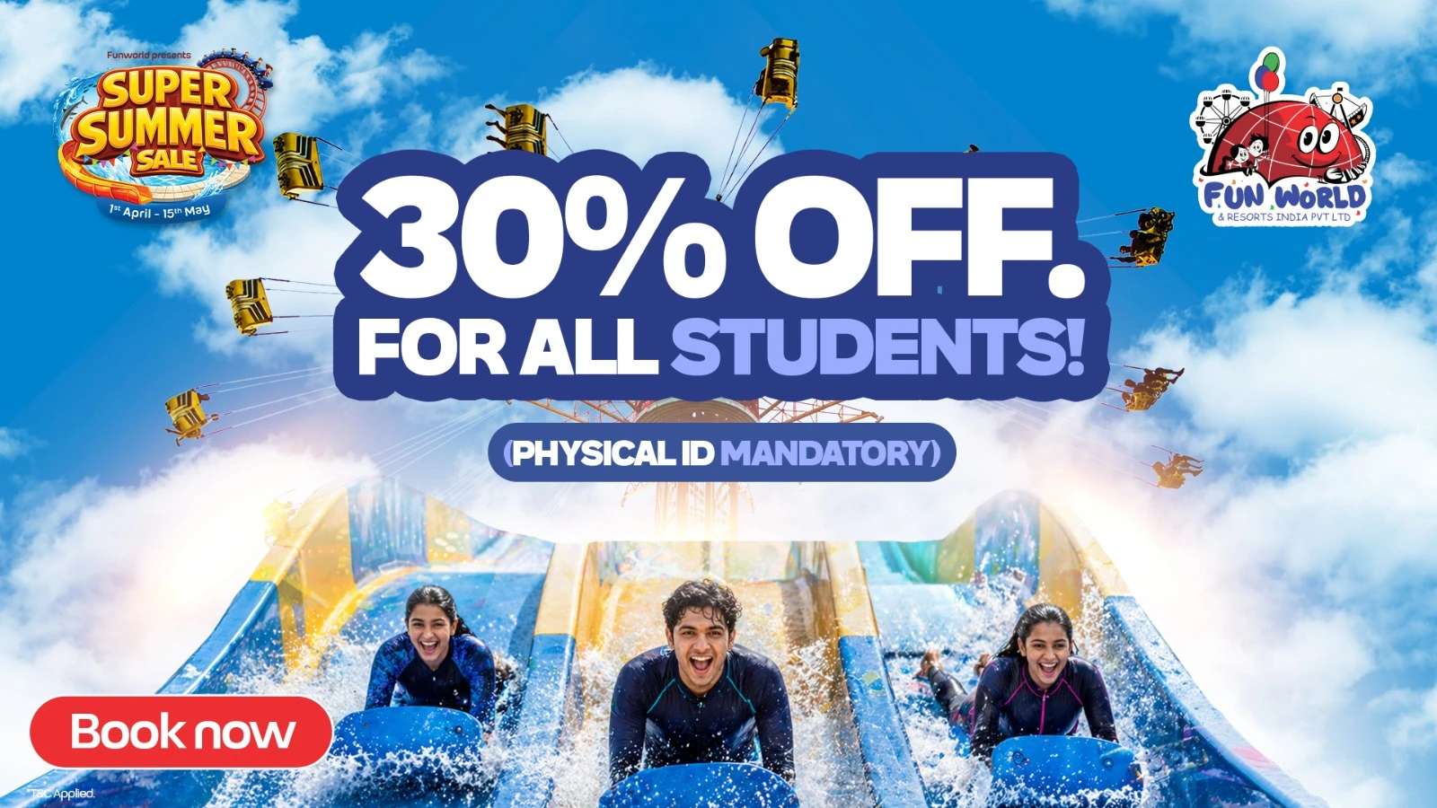 Summer Student Special – Get 30% Off at Fun World