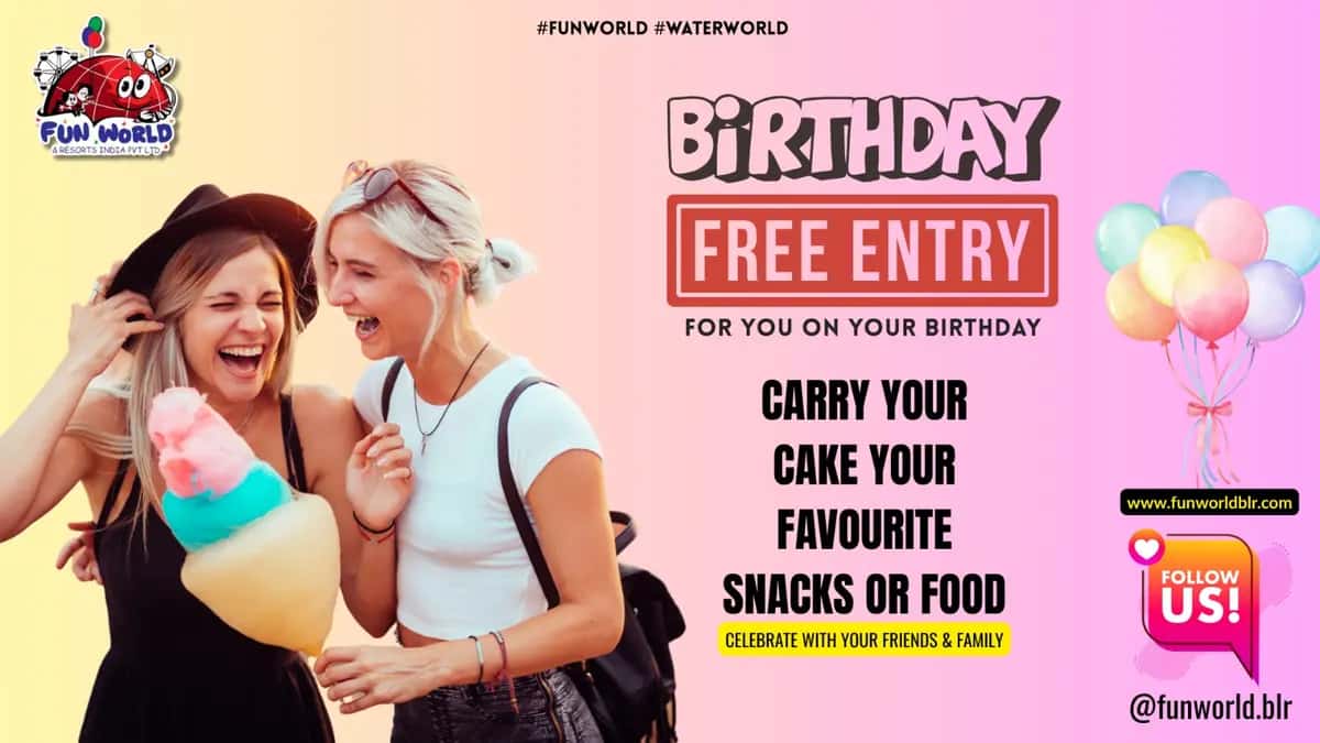 Funworld Birthday Bash – Free Entry on Your Birthday | Funworld Bengaluru