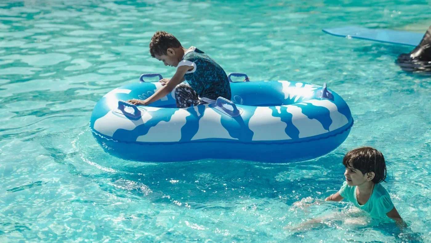 Child enjoying a fun ring ride